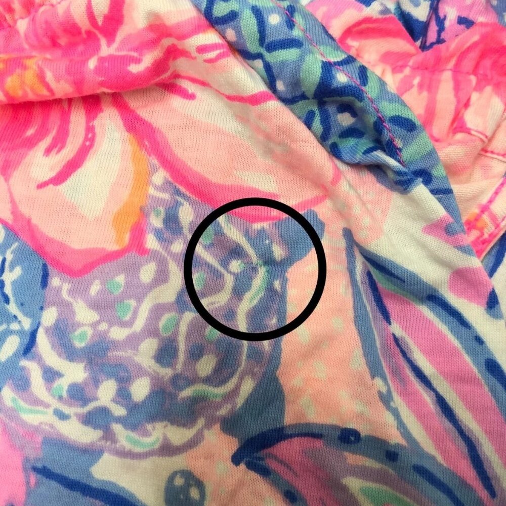 Lilly Pulitzer Saira Halter Mini Dress Floral Printed Ruffle Cotton M NWD 282114 - Picture 9 of 9